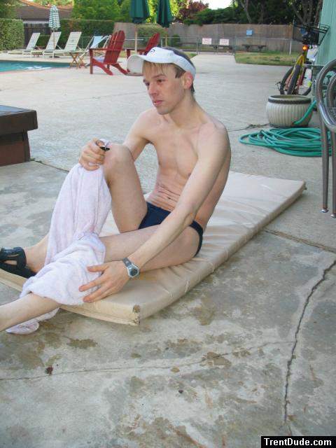 Wondering if his coach knows he is taking photos