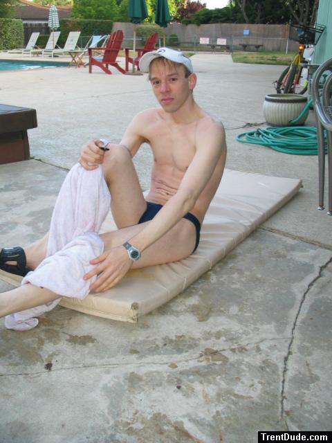 Drying off on the matt