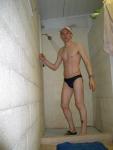 dude in the shower alone