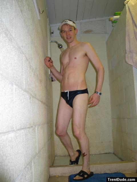 Swimmer smiling