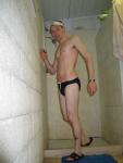 Swimmer smiling