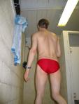 Hoping in the shower before anyone else comes in