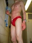 Closeup in the locker room