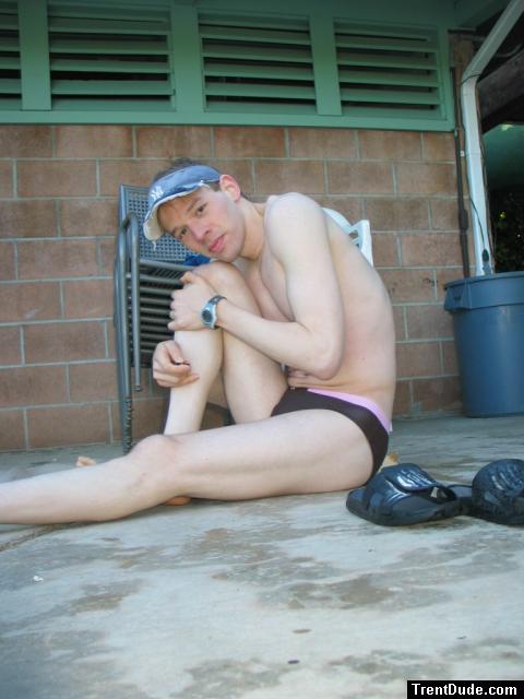 He likes to hug his leg (best)!