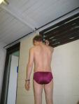 Speedo Aquablade brief - deep maroon