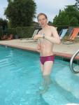 swim team guy in a Maroon Speedo Aquablade swim brief
