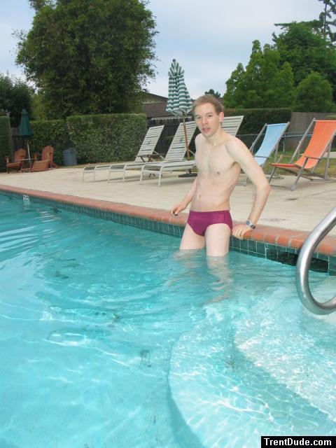 swimmer in a speedo