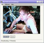 underwear, hair in eyes