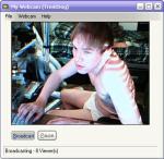 underwear, hair in eyes