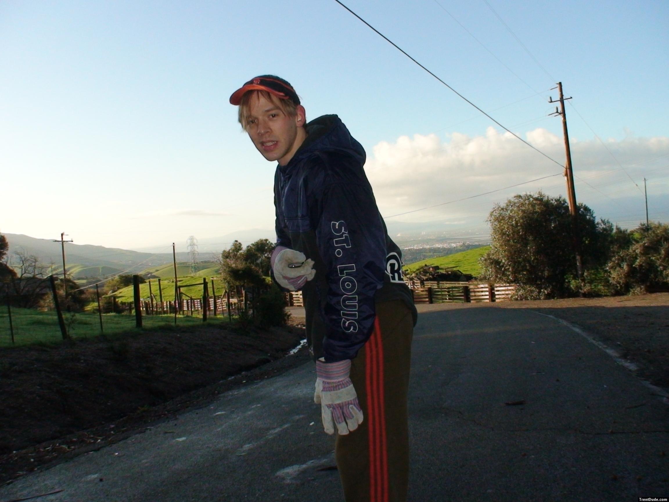 if someone drives up this road, they'll probalby think I'm crazy