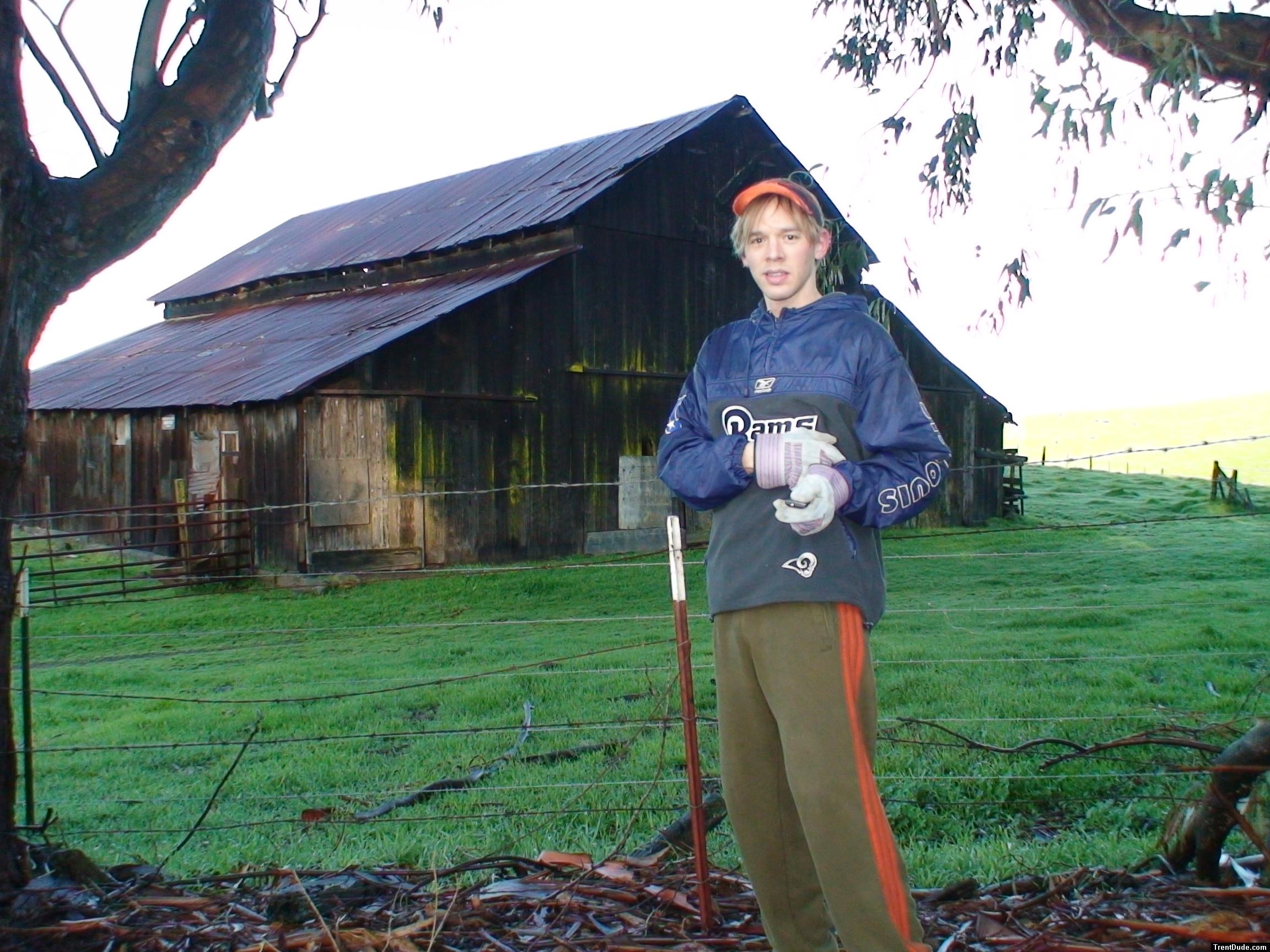 Trying to be a hot looking farmer