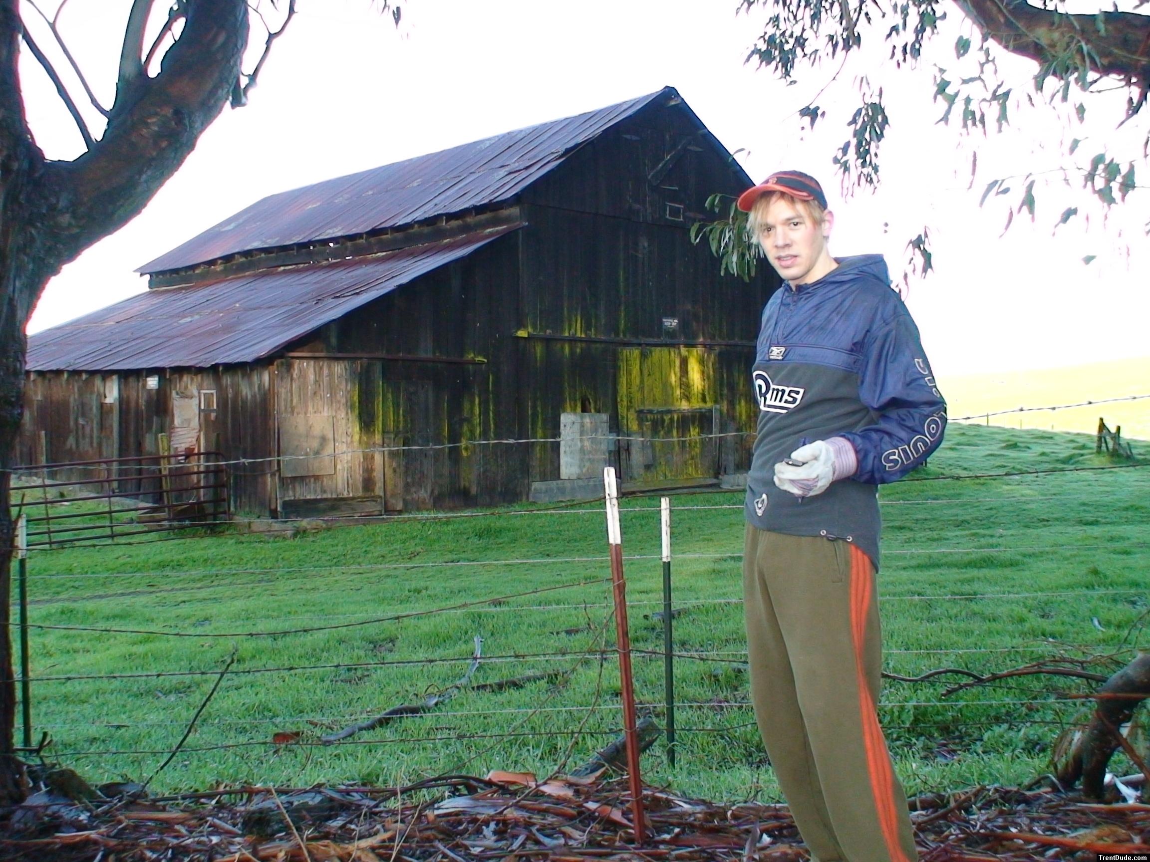 Itching his butt again