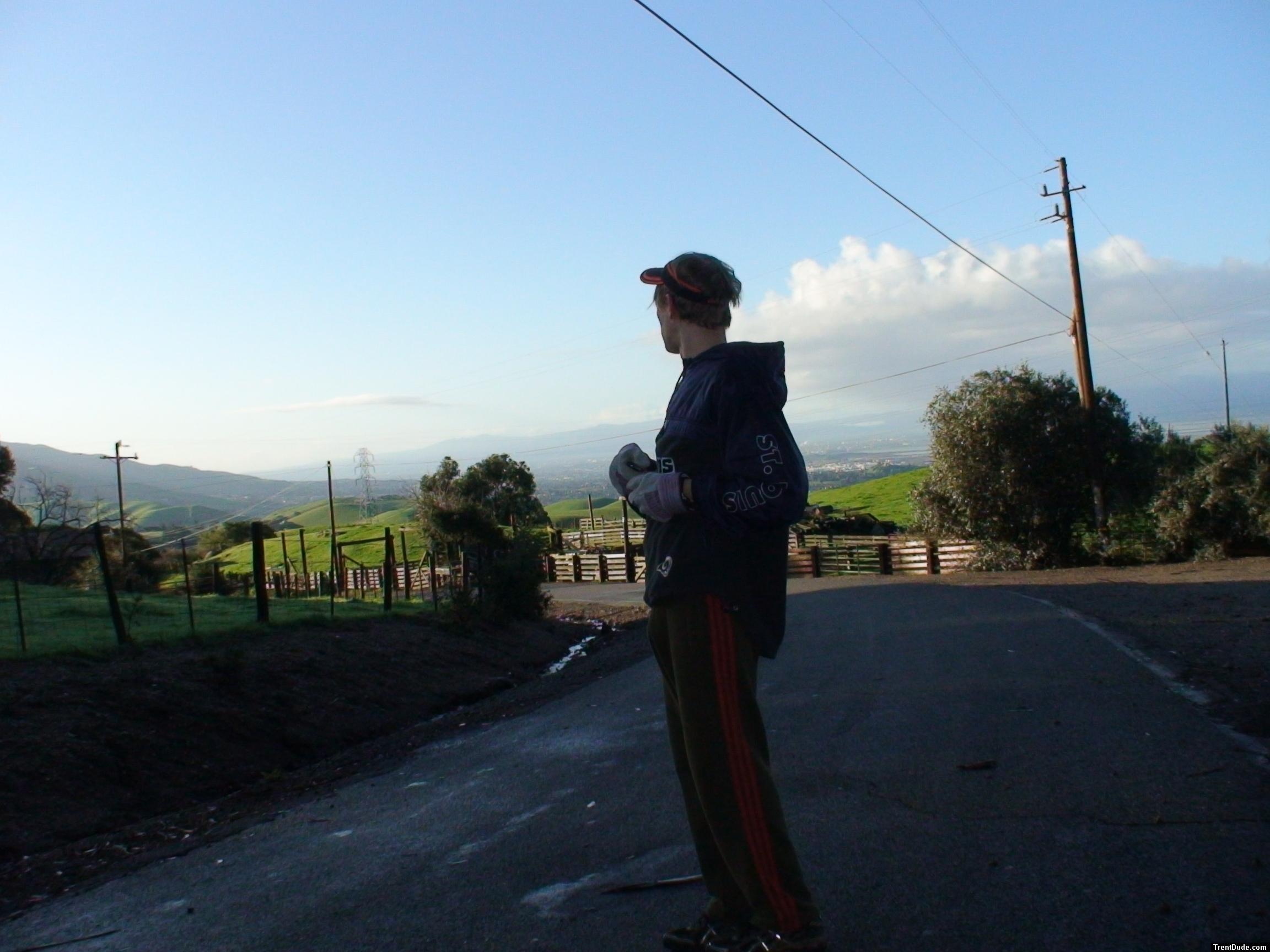 =I think the farmer is comin  round the corner in his pick-up to kick me a new one! (bulge)