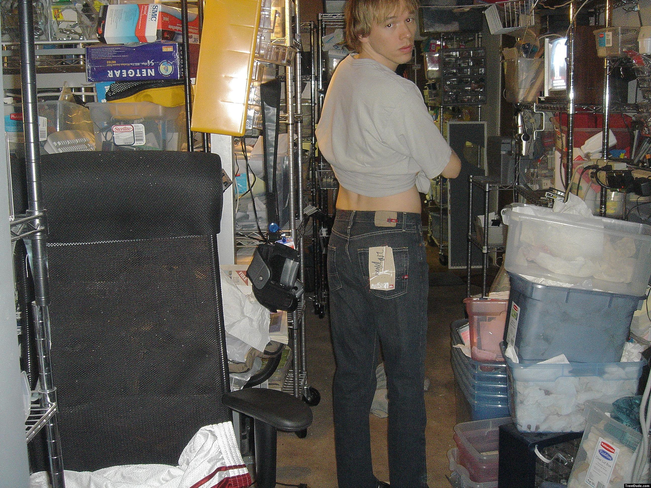 h - blue gray quiksilver pants portrait - sad face