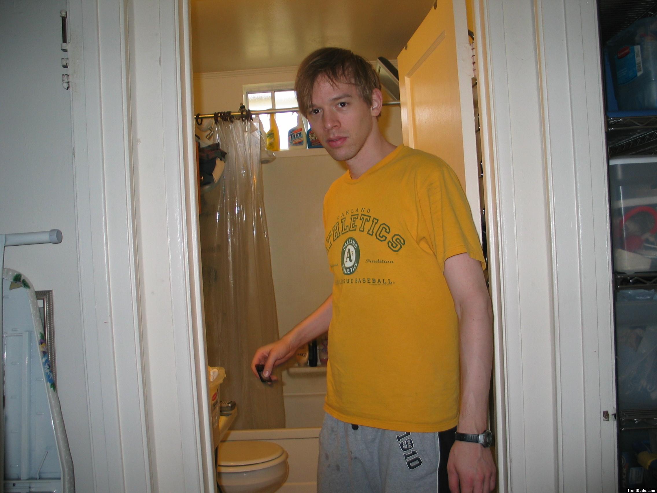 Oakland A's T-shirt and sweat pants