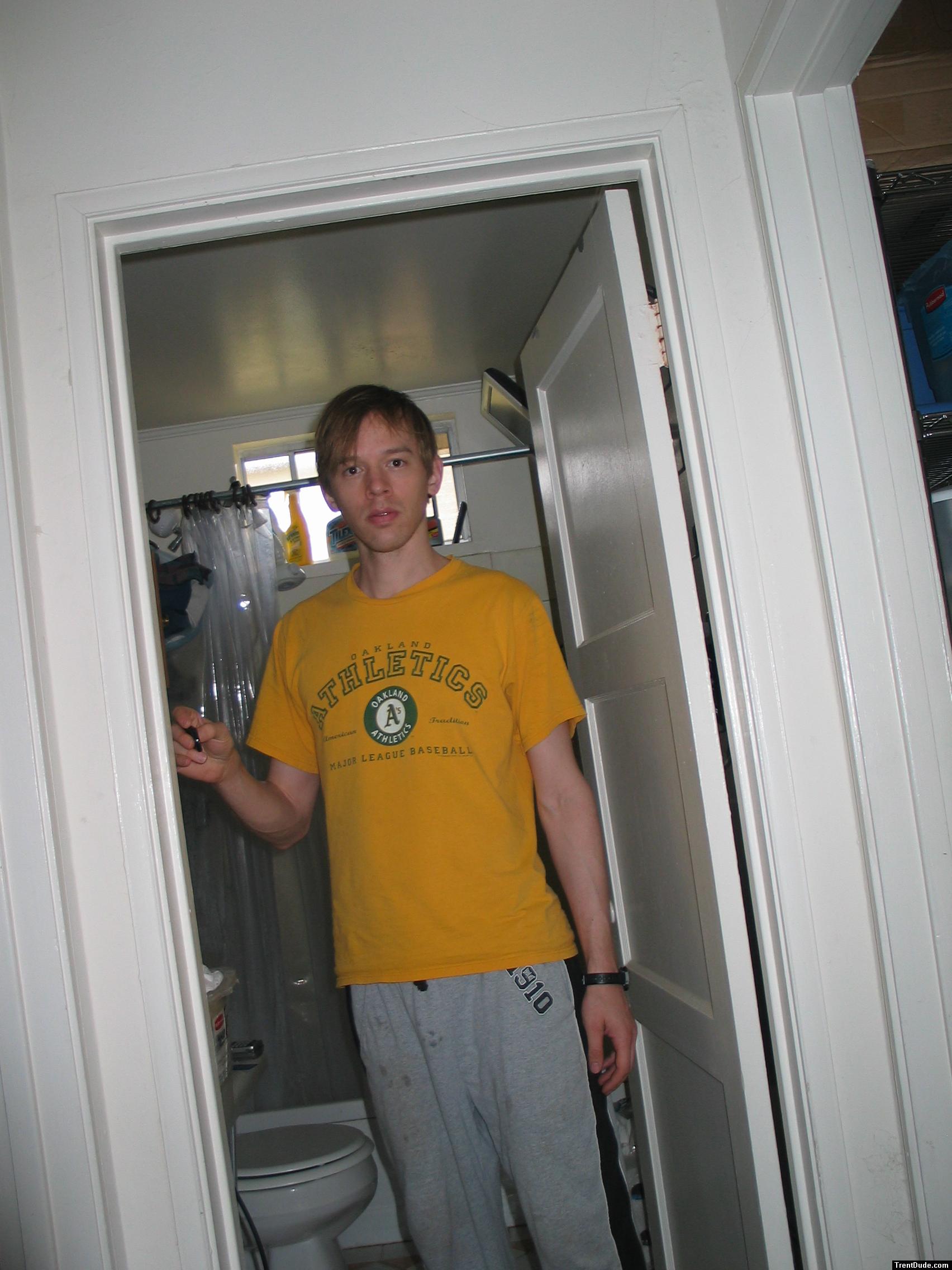 Oakland A's T-shirt and sweat pants