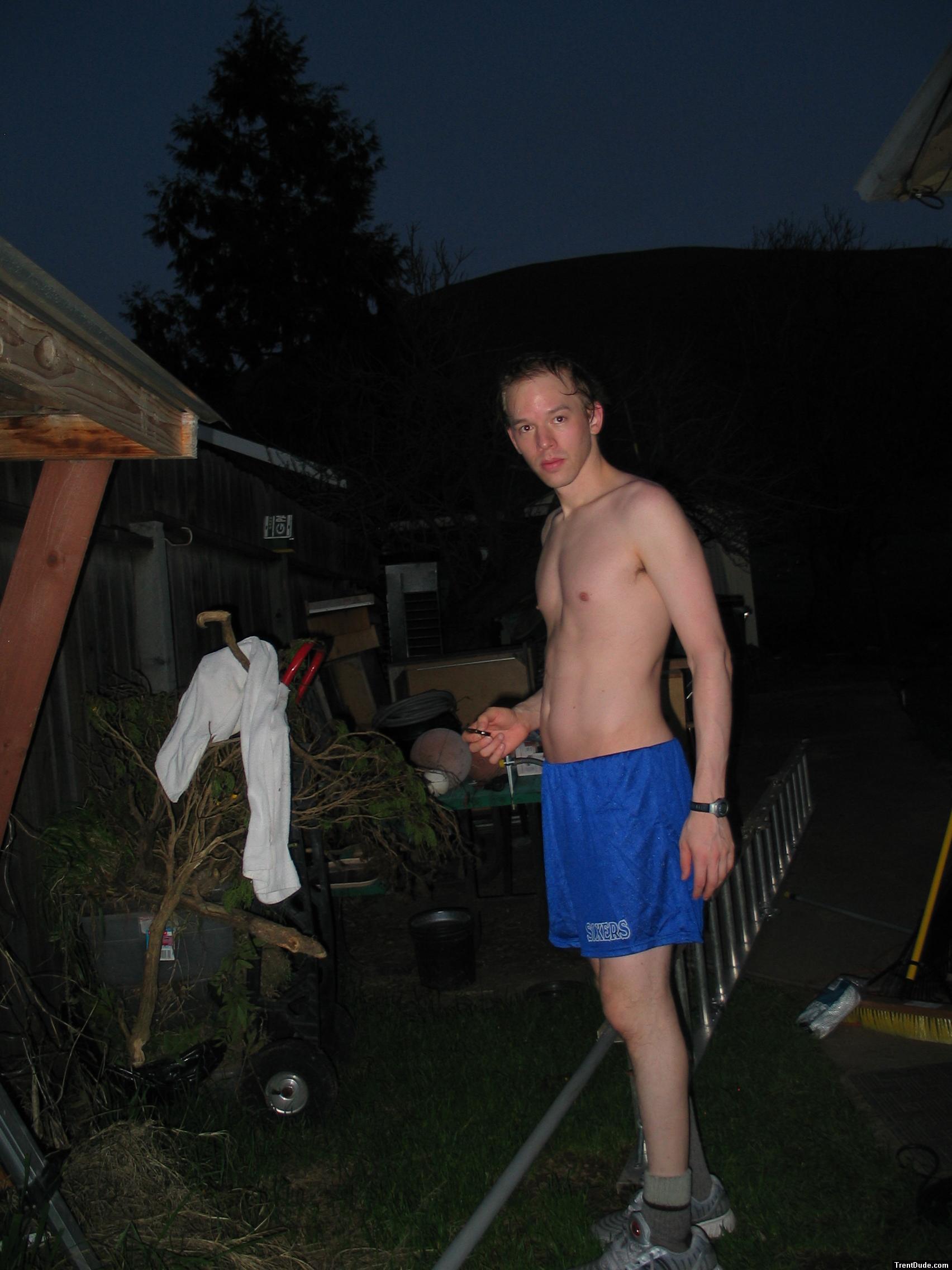 Blue shorts