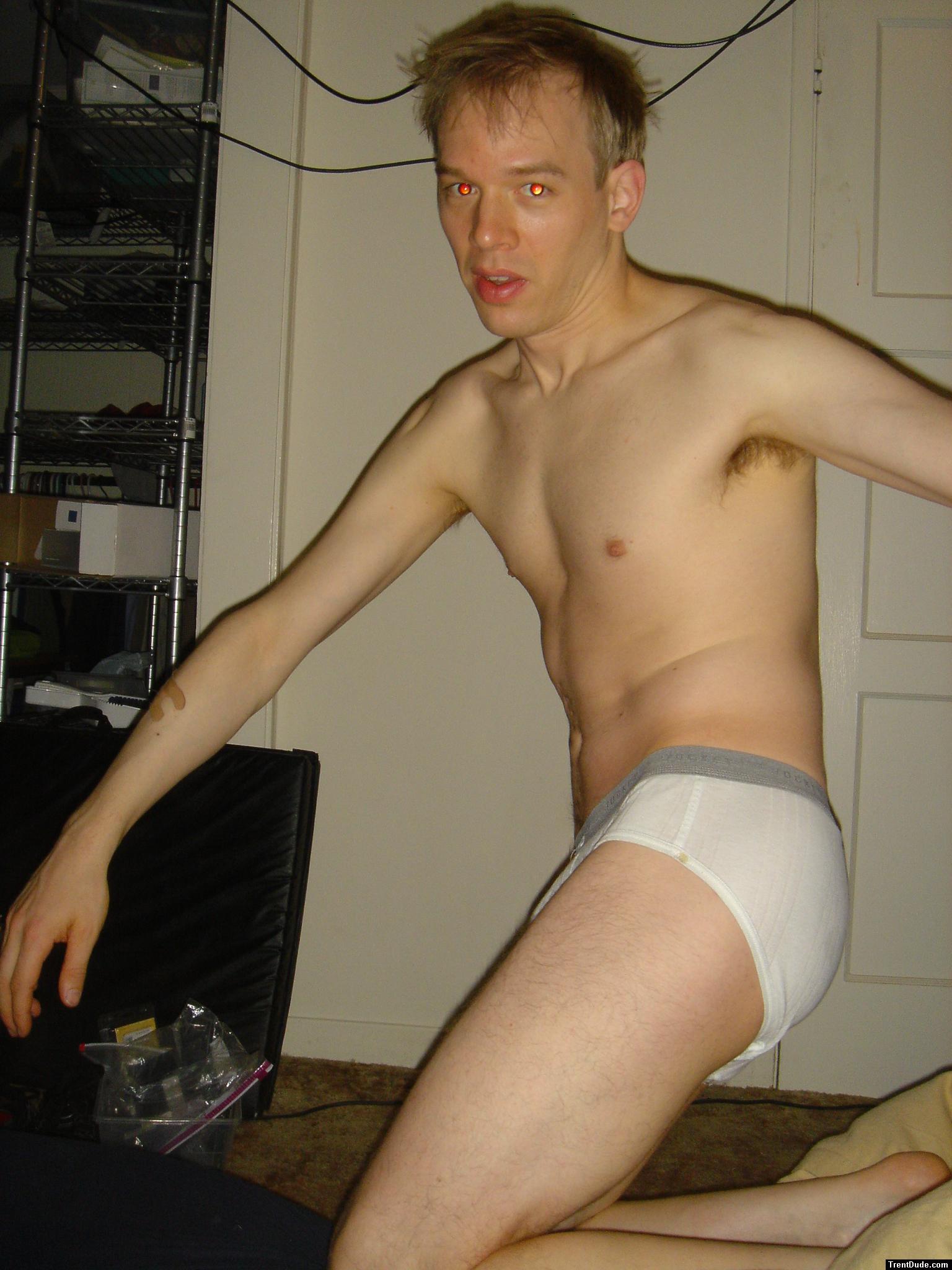 Jockey sport underwear with grey wasteband.