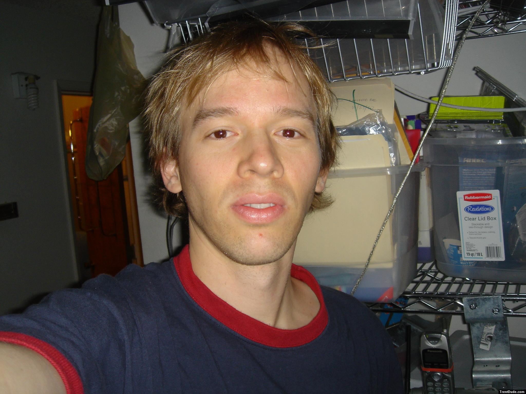 Blue and Red Shirt