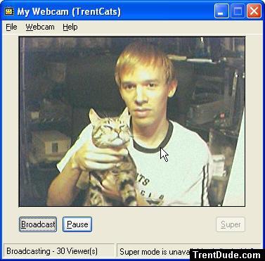 Trent with cat