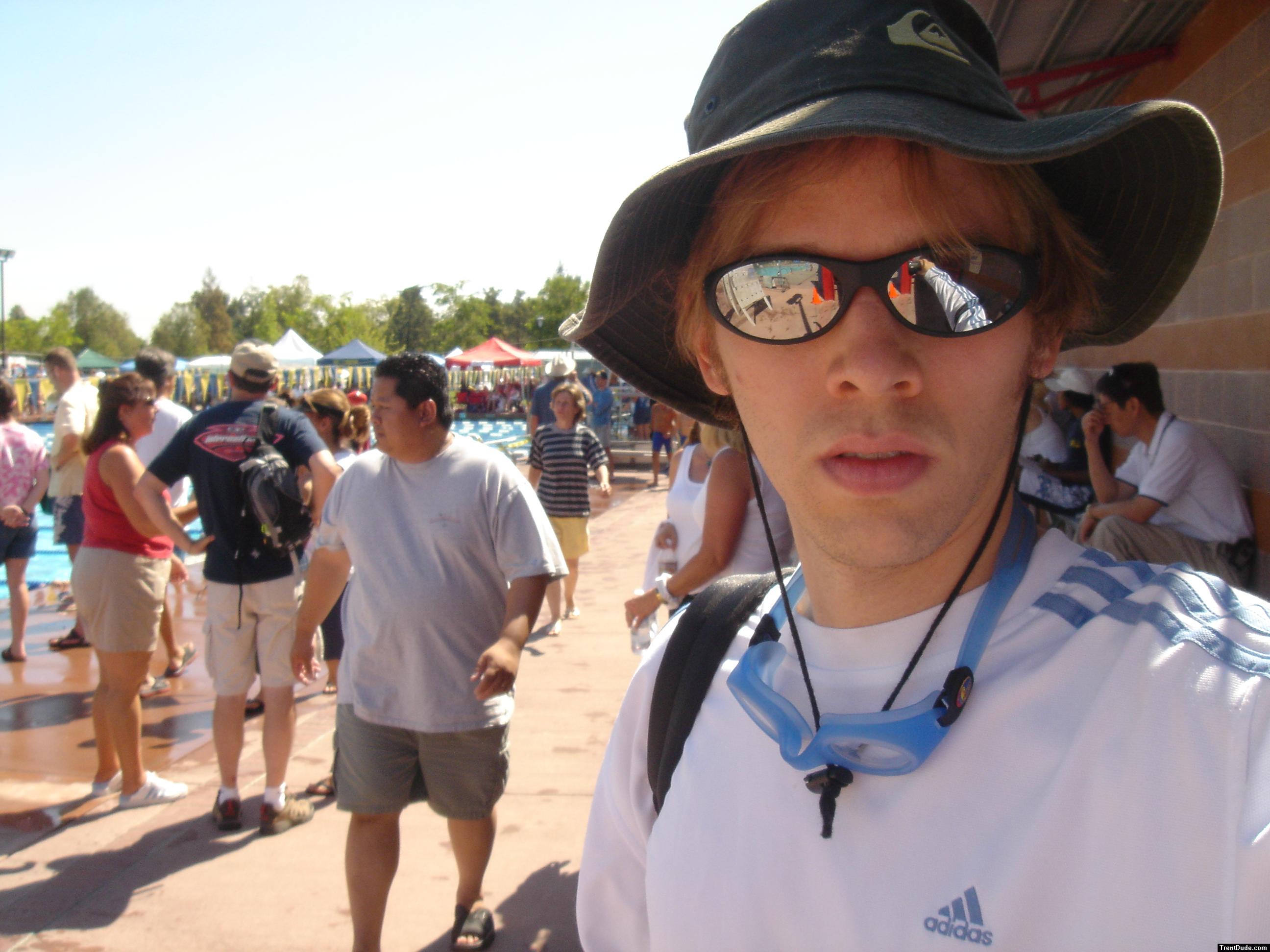 At a swim meet