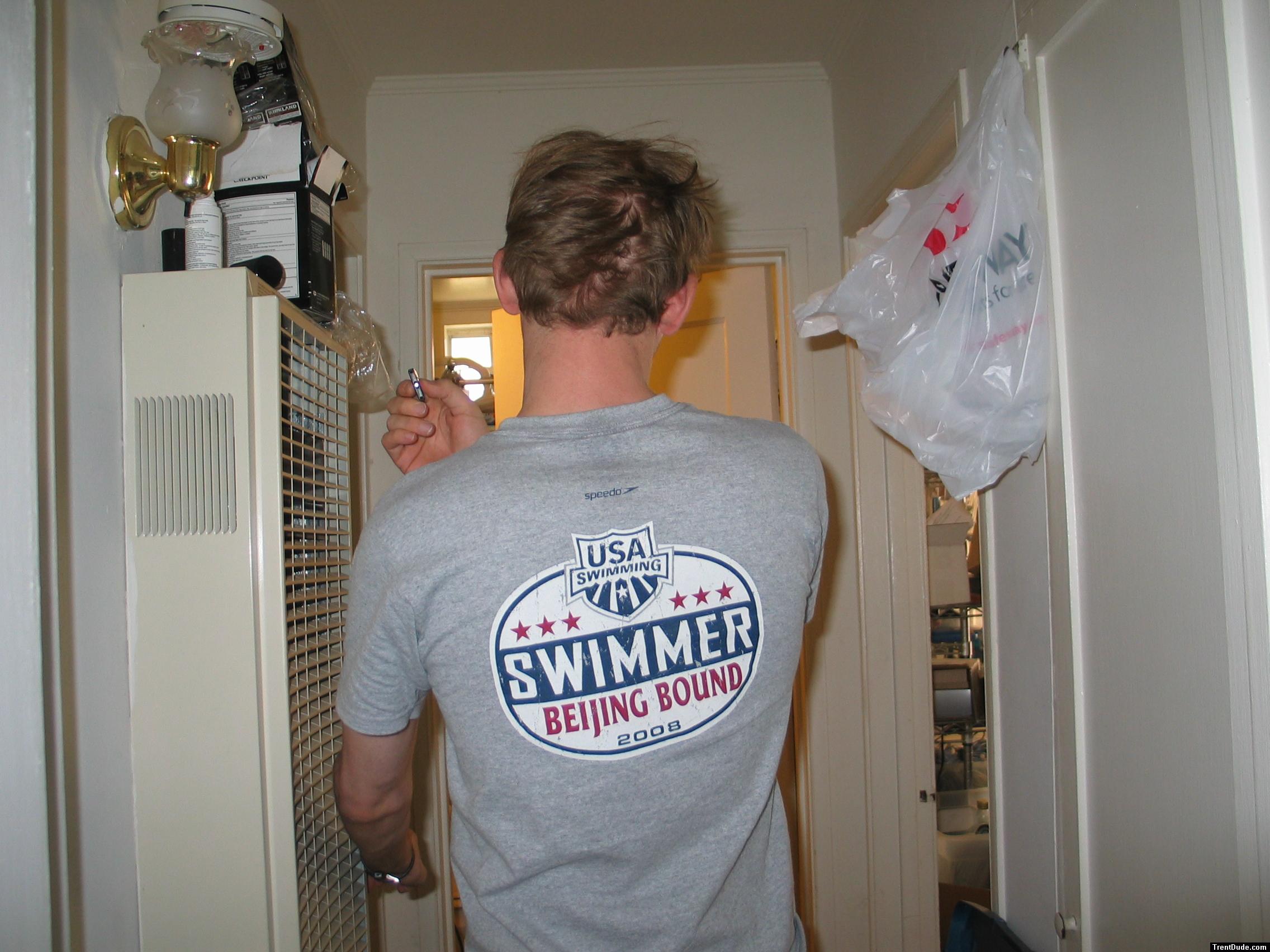 Swimmer T-shirt Beijing Bound 2008 (for sale)