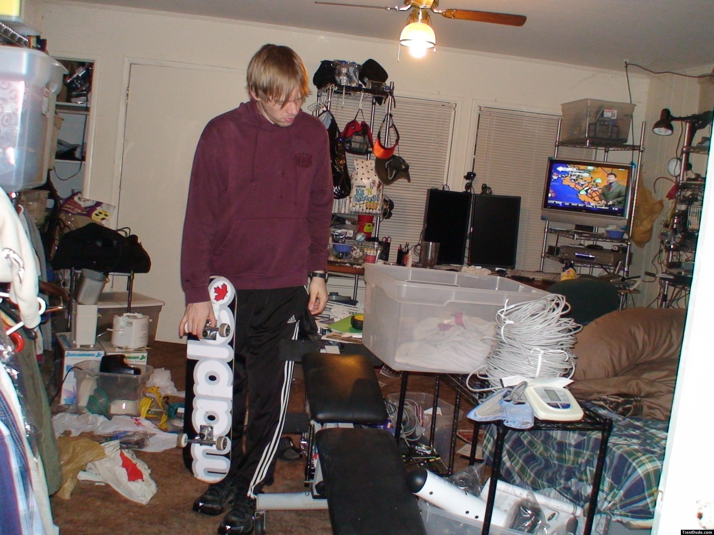 Skate boarder hair