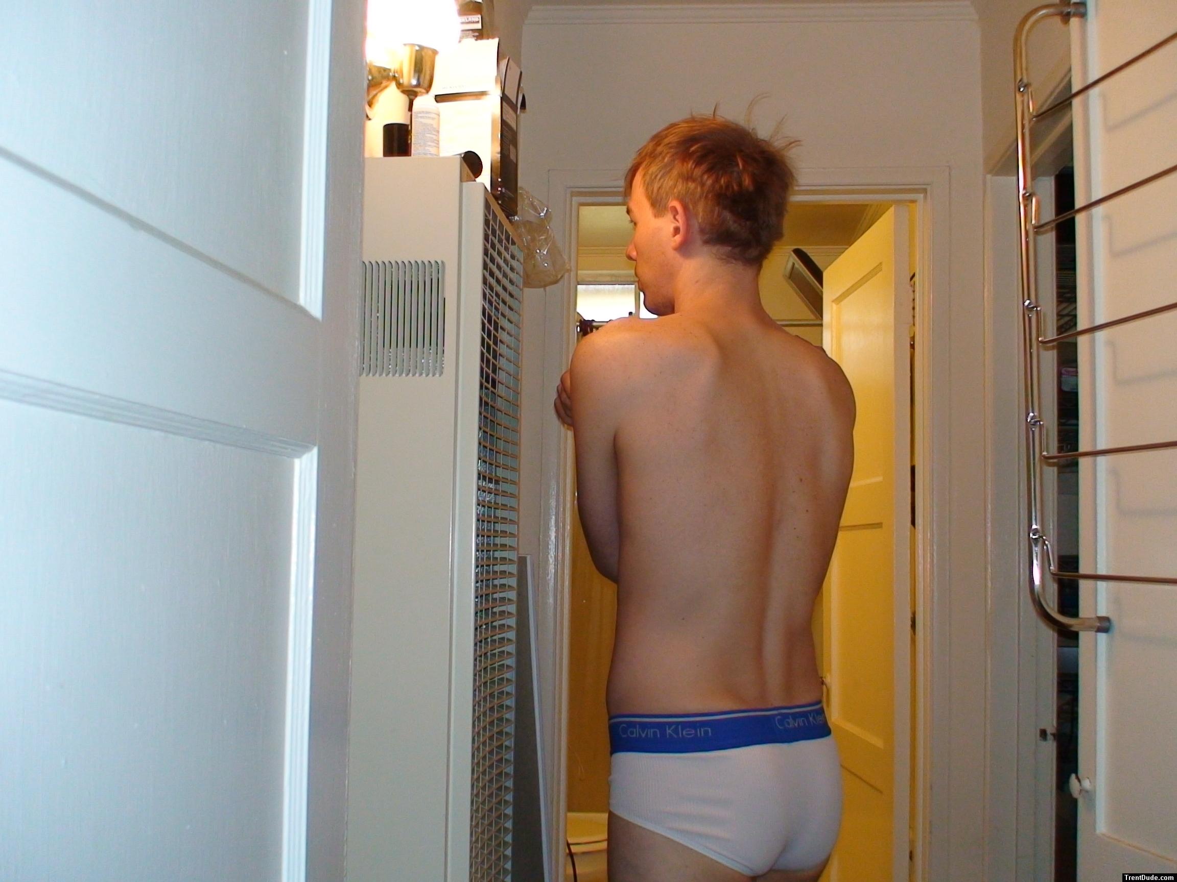 tall guy wearing Calvin Klein Pro Mesh