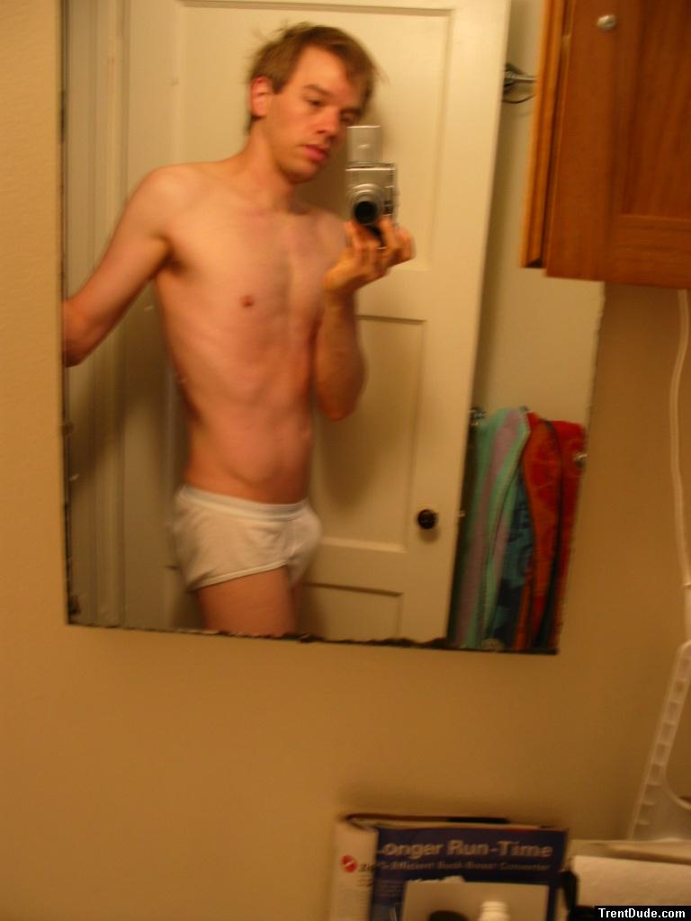 Tightey whitey in mirror