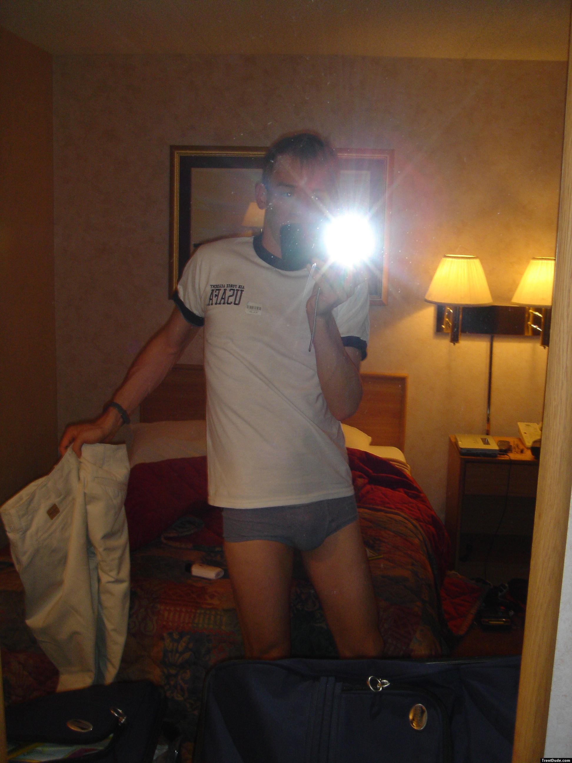 Getting ready for bed.