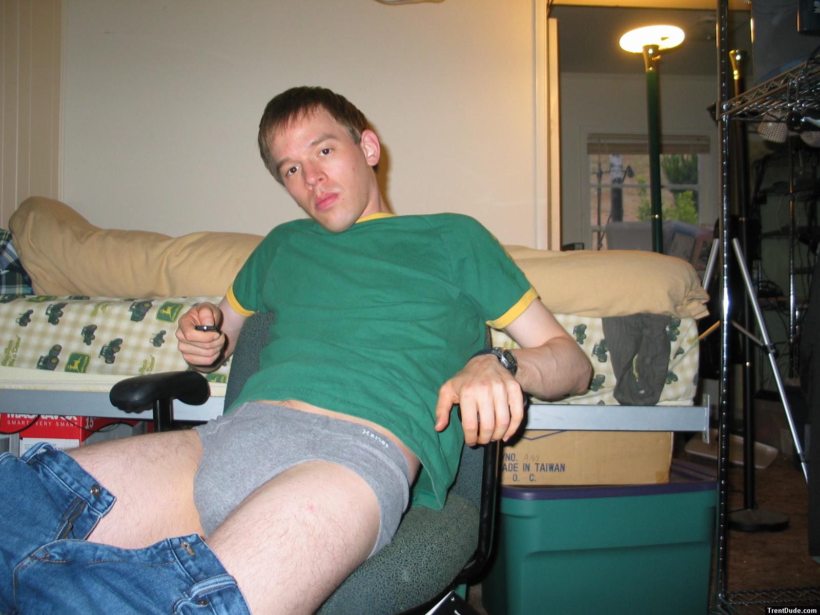 Quiksilver Jeans, Green shirt, grey hanes comfort fit