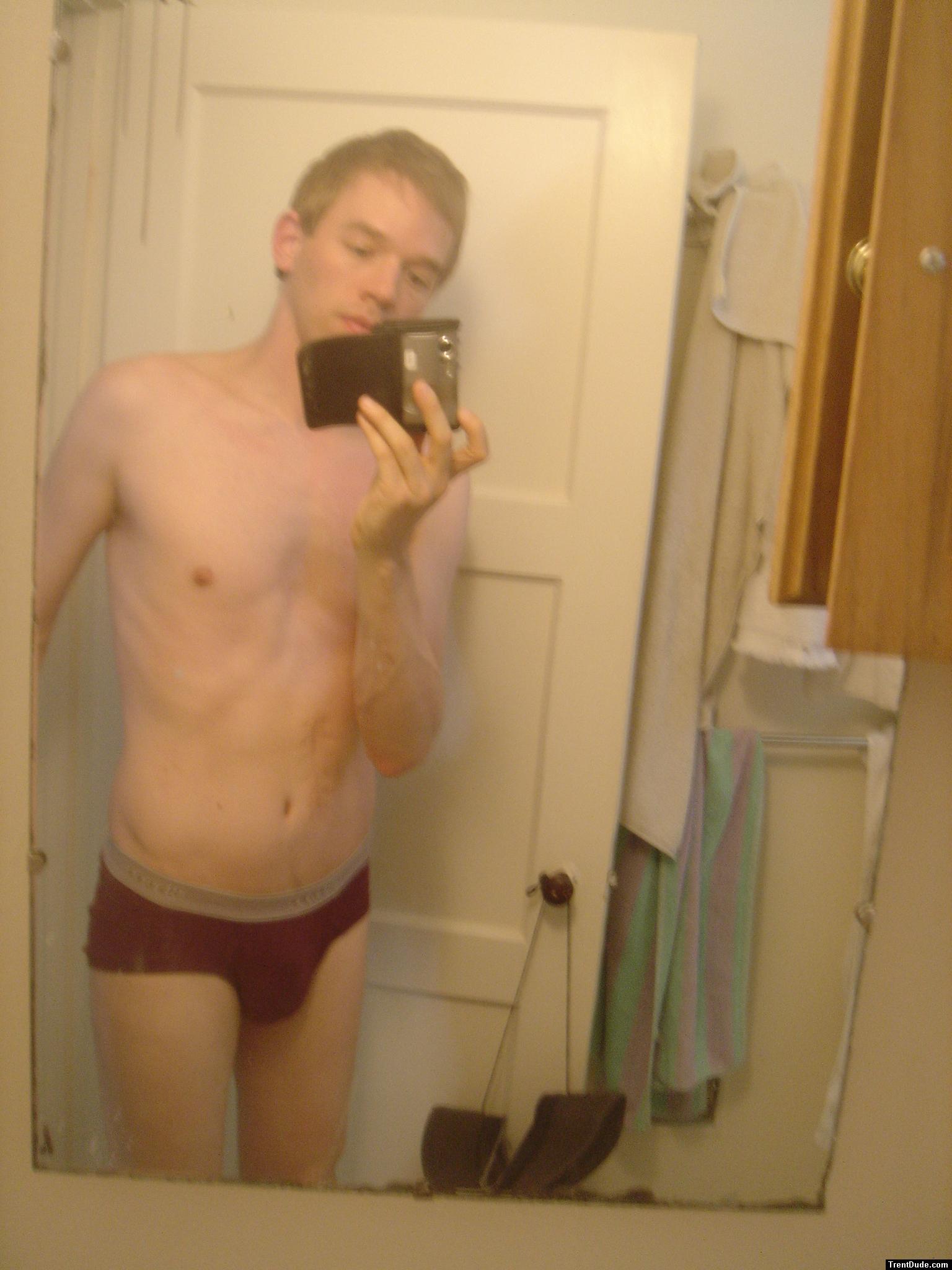 Red Hanes briefs
