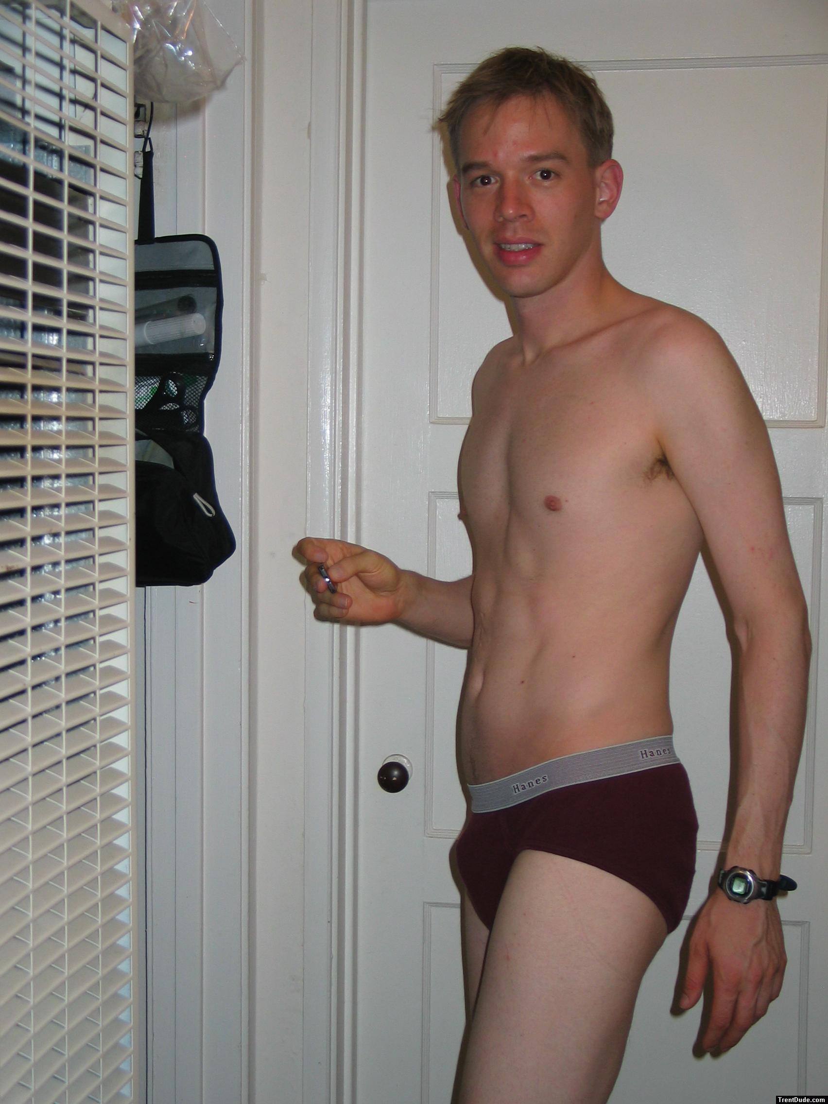 Red hanes briefs