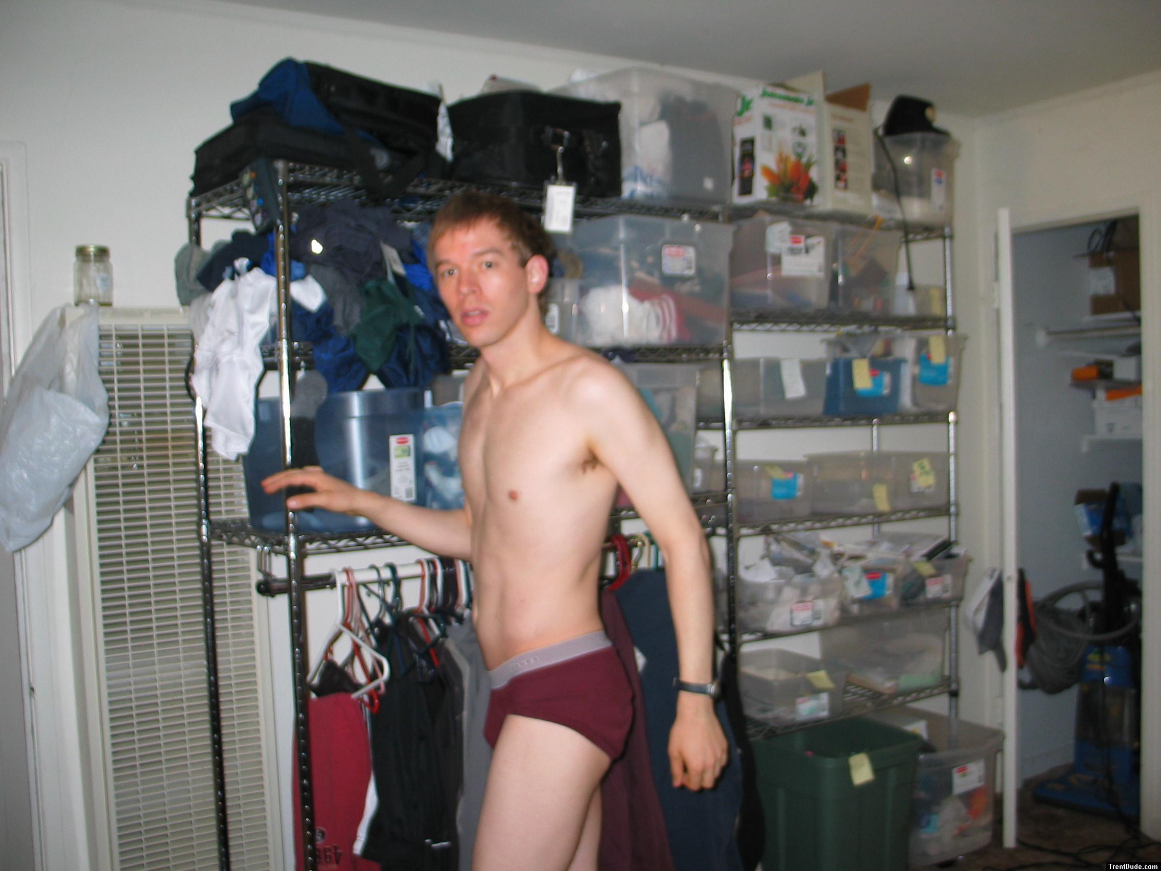 Red Hanes briefs