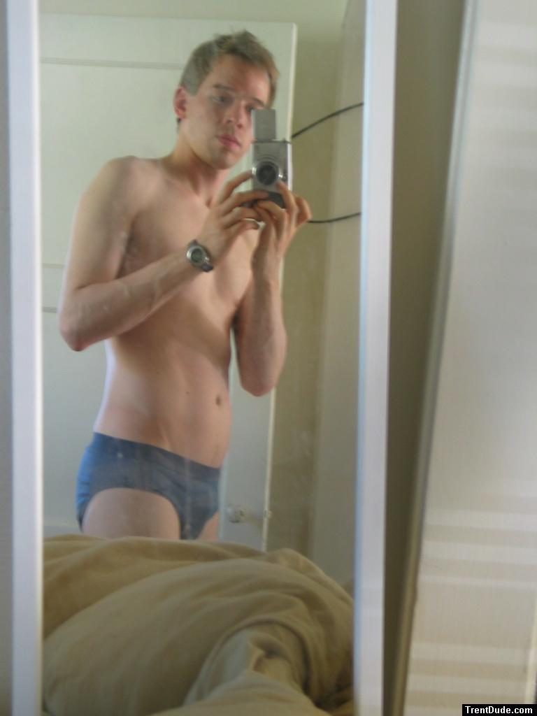 in Blue Patagonia Hiking Underwear!