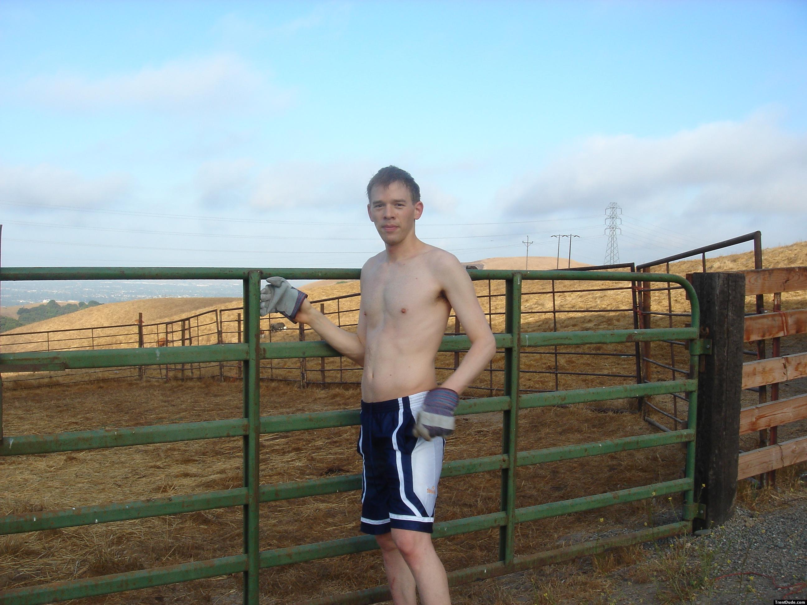 Right before I went to rope some cattle