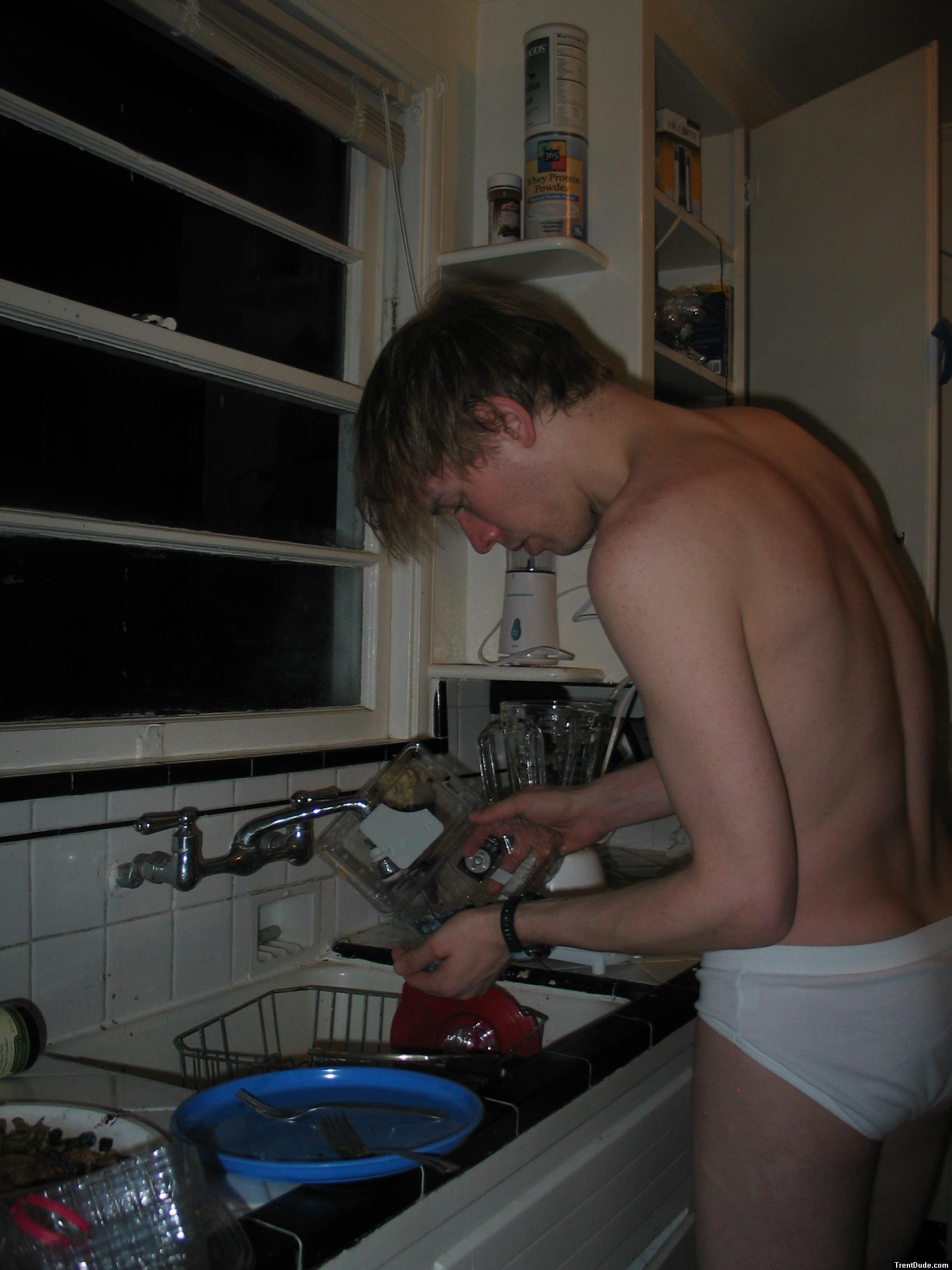 Washing the berries