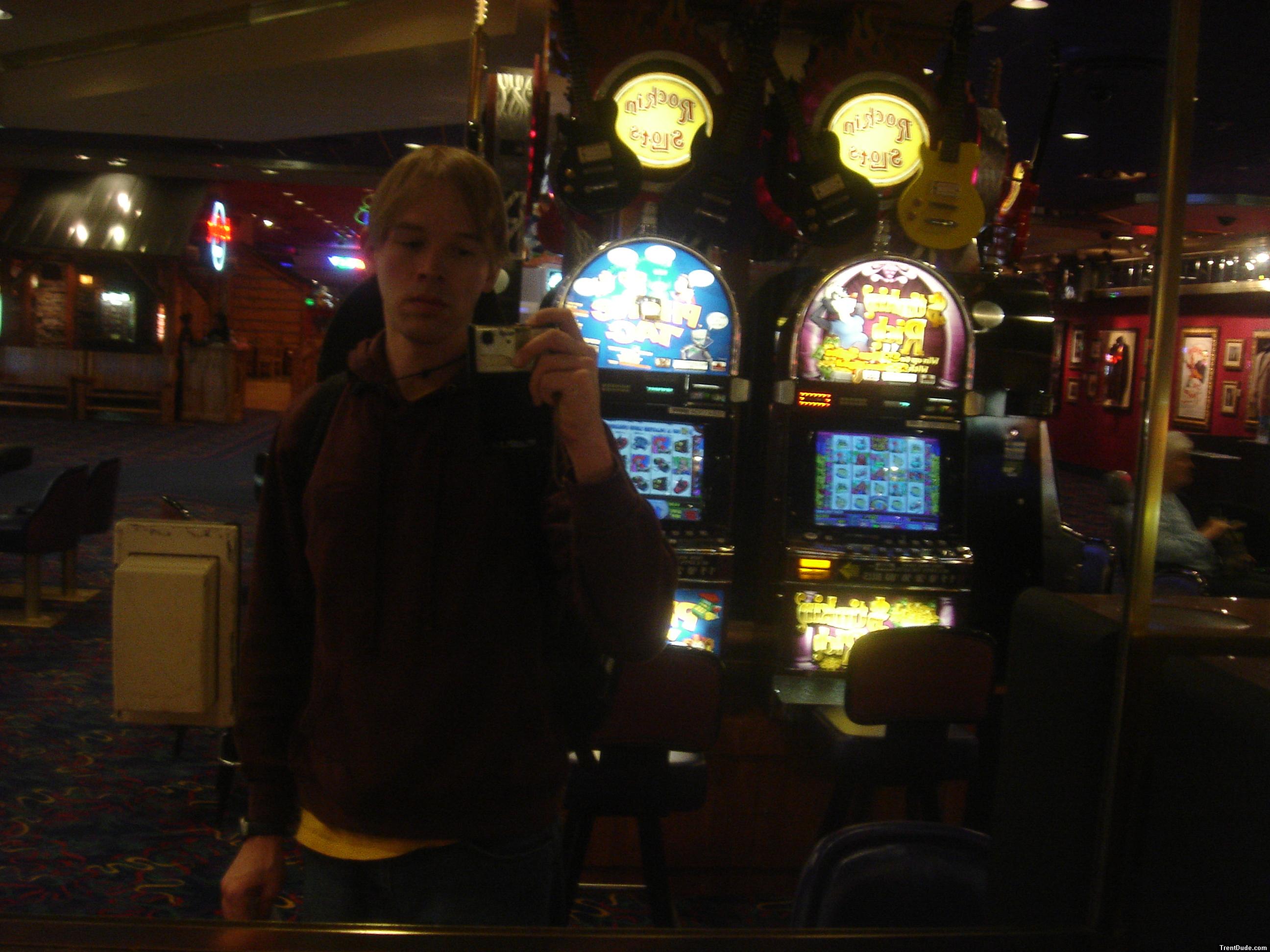Trent in Vegas (he's not old enough to gamble)