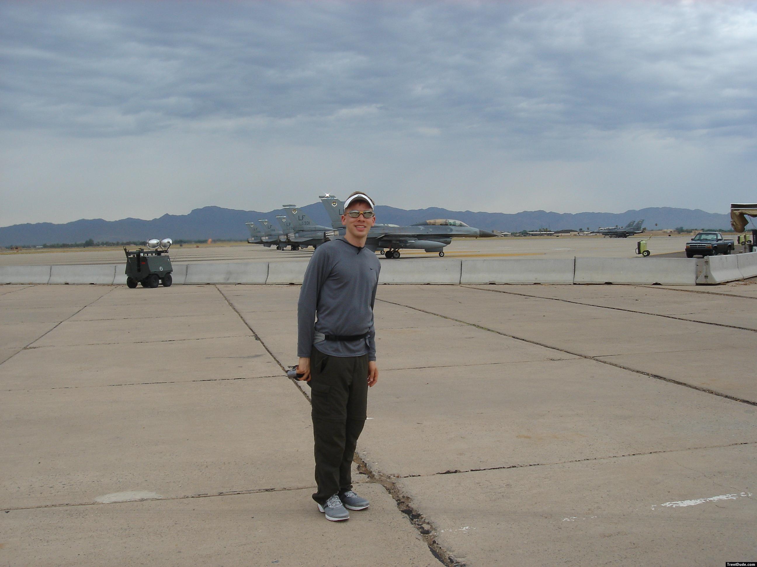 Visiting US Troops, Camp Anaconda-Balad Airbase, Northern Iraq (F-16's)