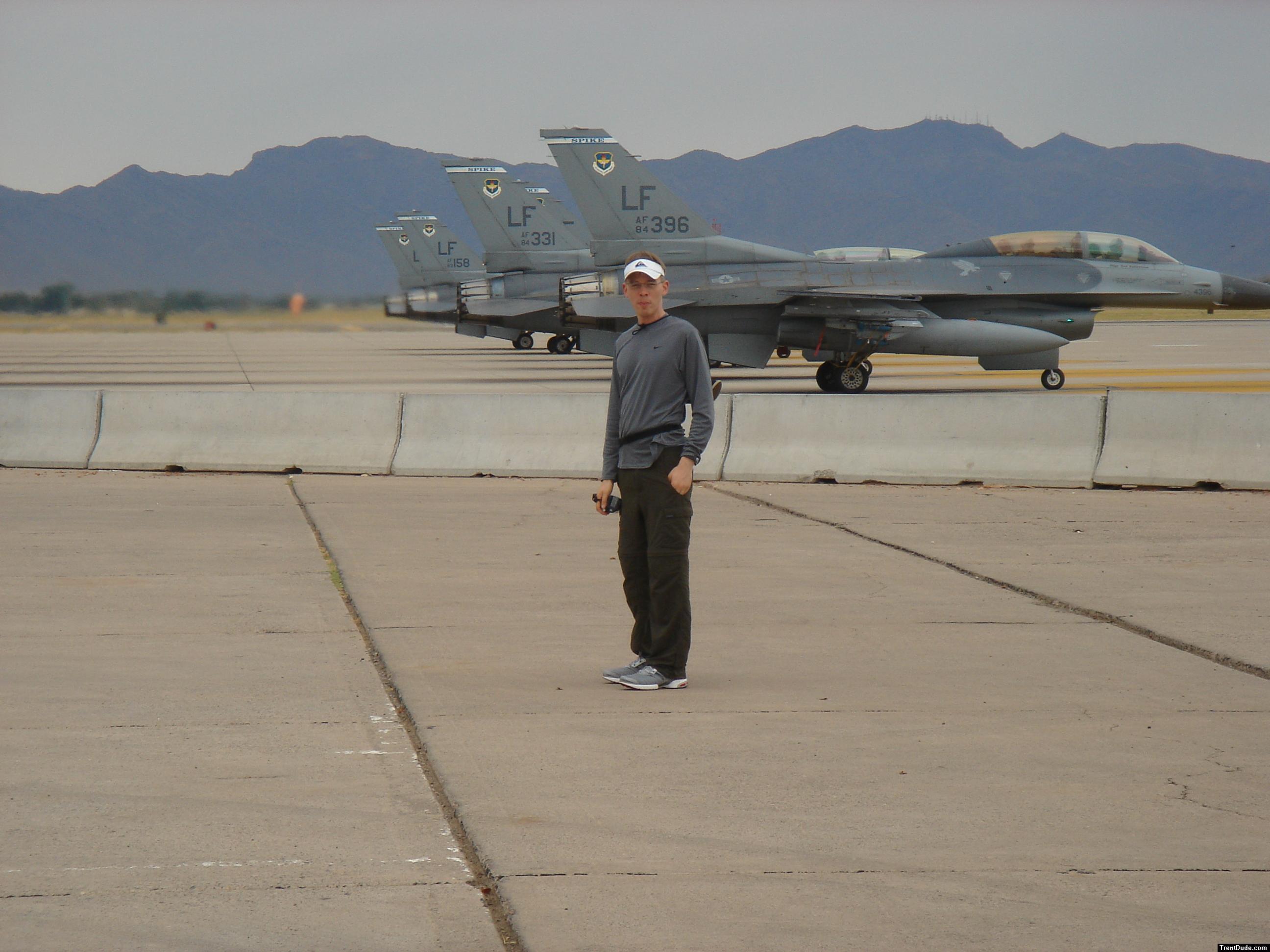 Visiting US Troops, Camp Anaconda-Balad Airbase, Northern Iraq (F-16's)