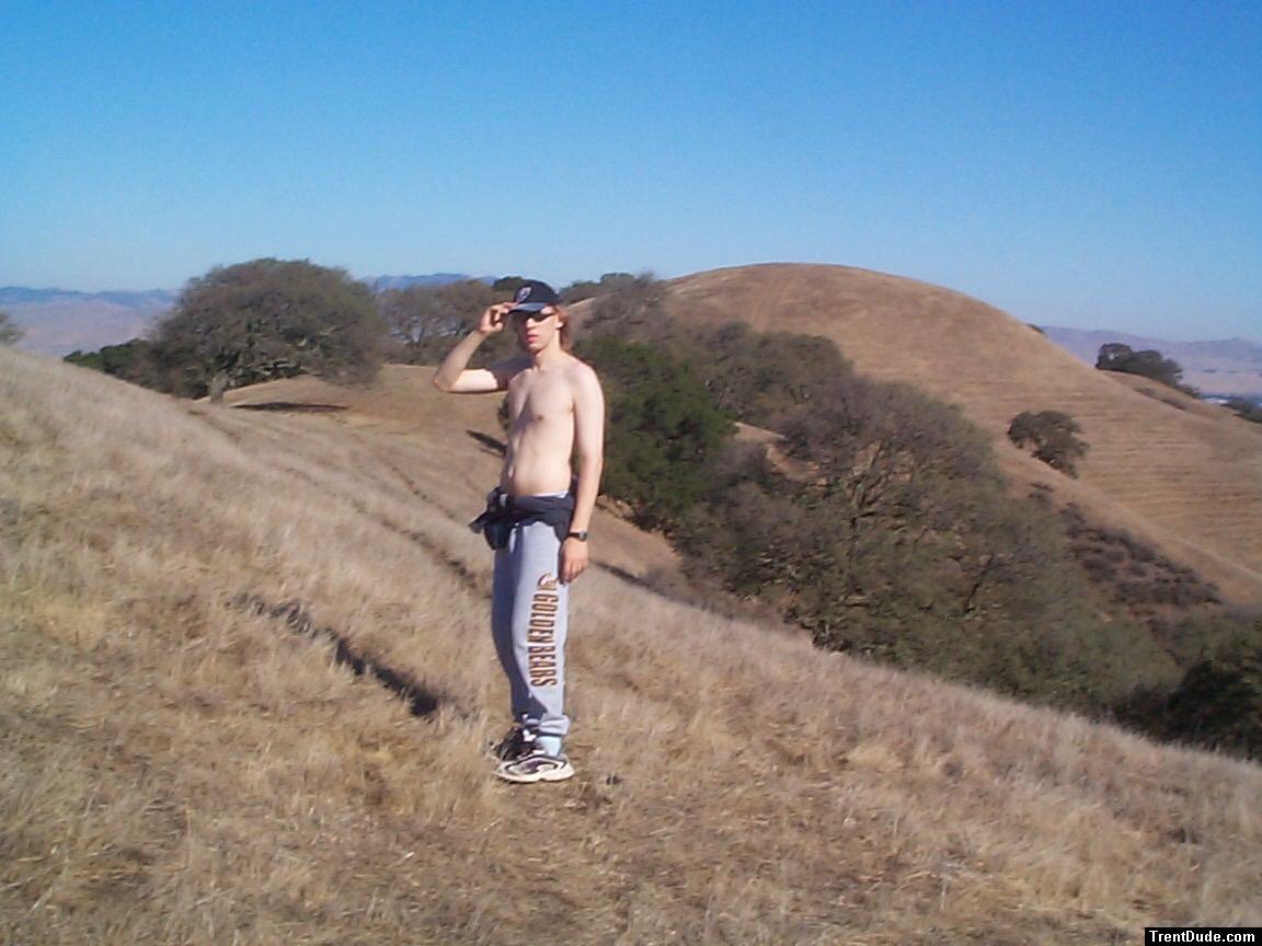 Hiking on a warm autumn day