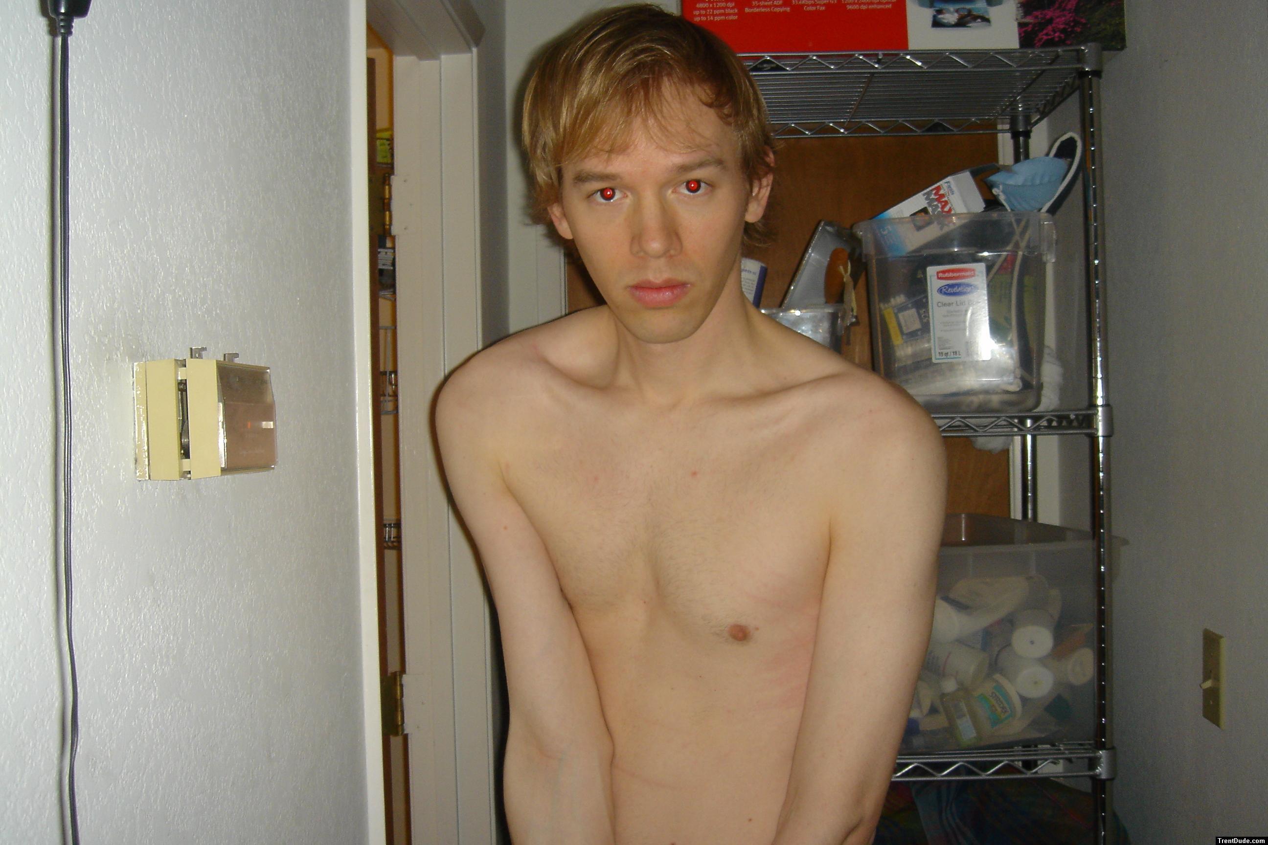 Shirless Devil eyes & swirly hair