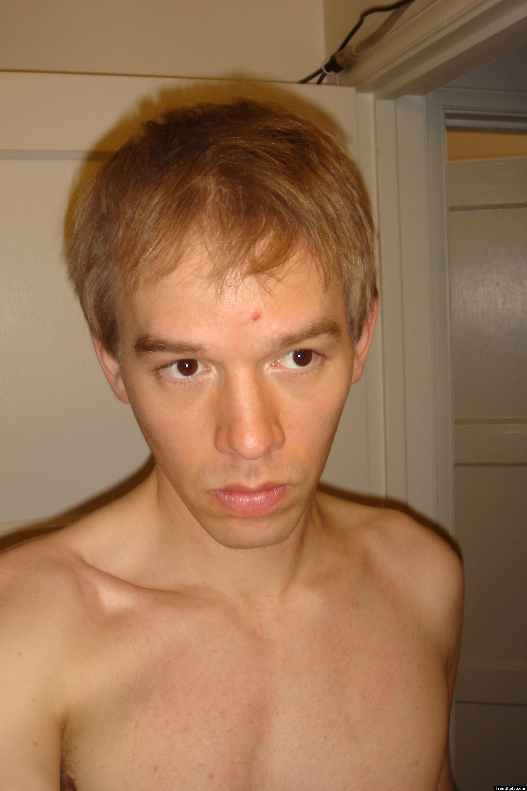 shirtless / face