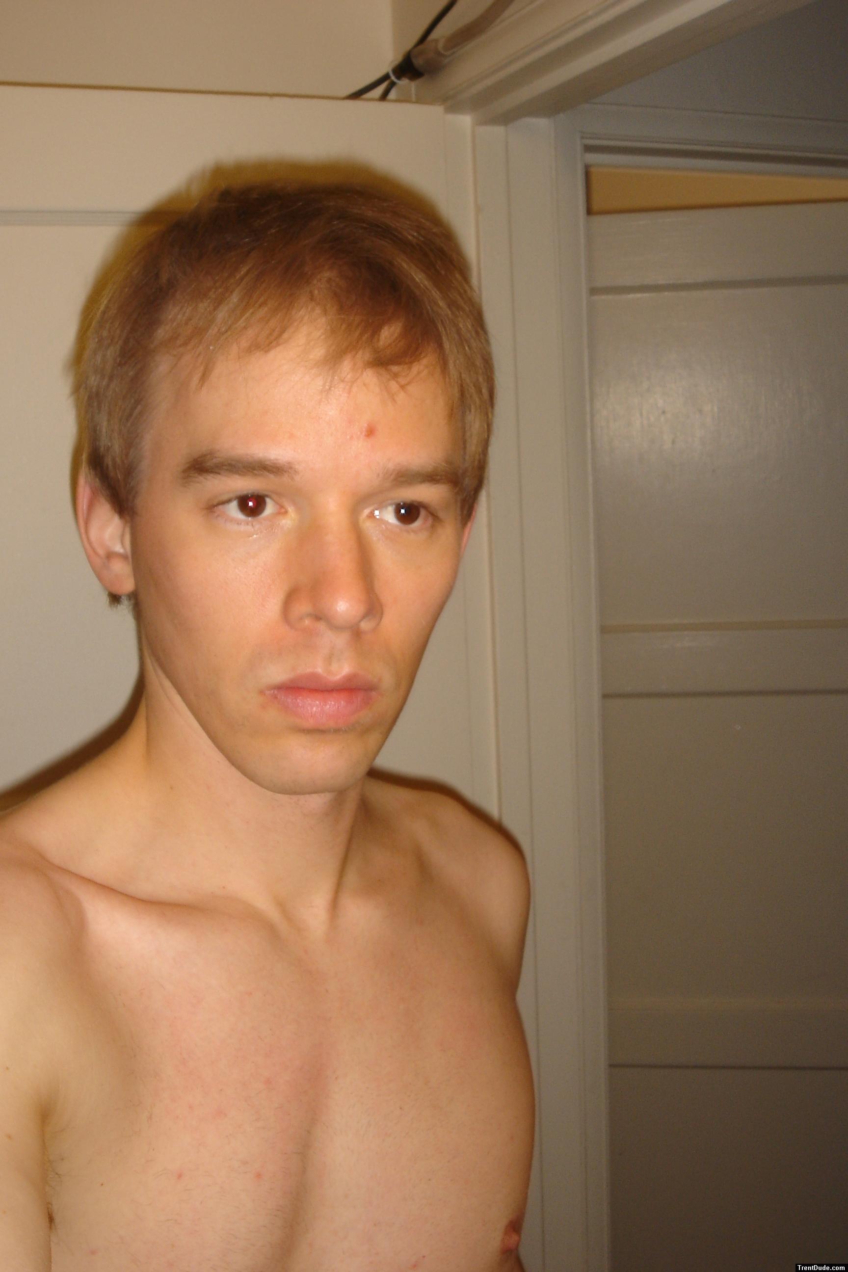 shirtless / face