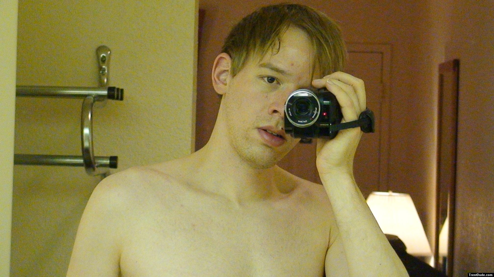 Trent shirtless
