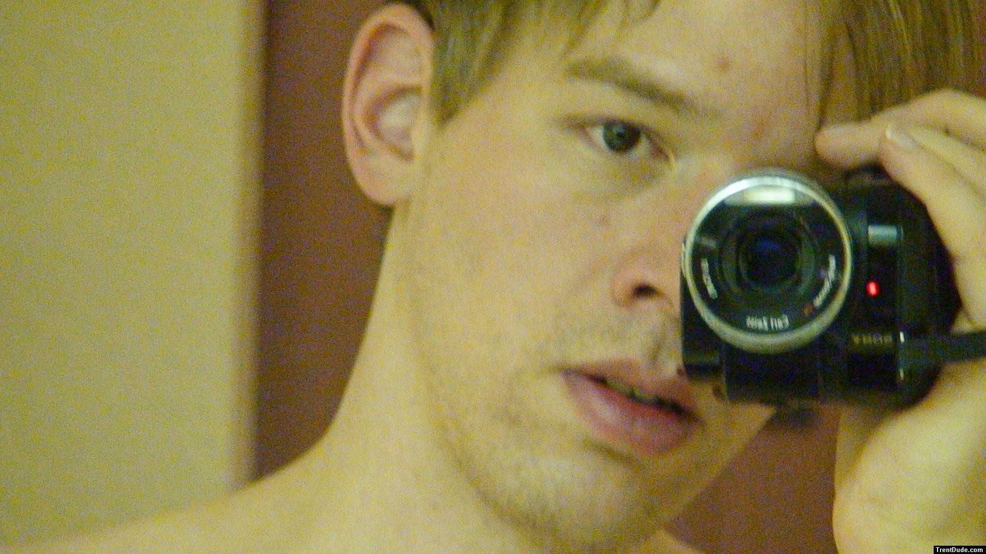 Trent shirtless