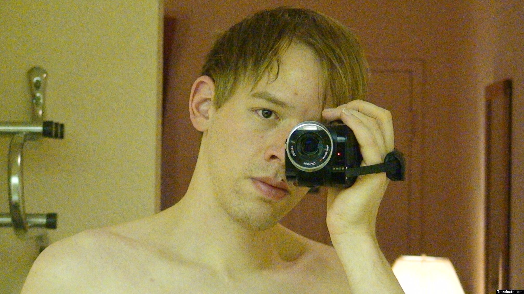 Trent shirtless