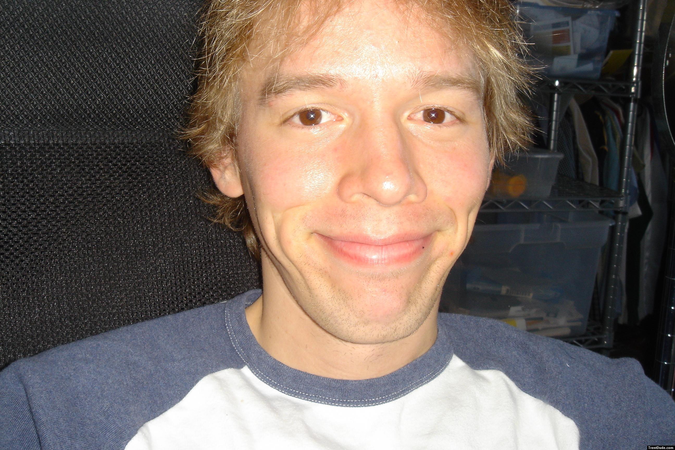 portrait  funny smile