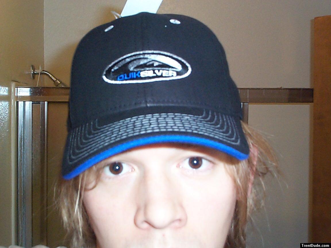 Quiksilver hat, brown eyes