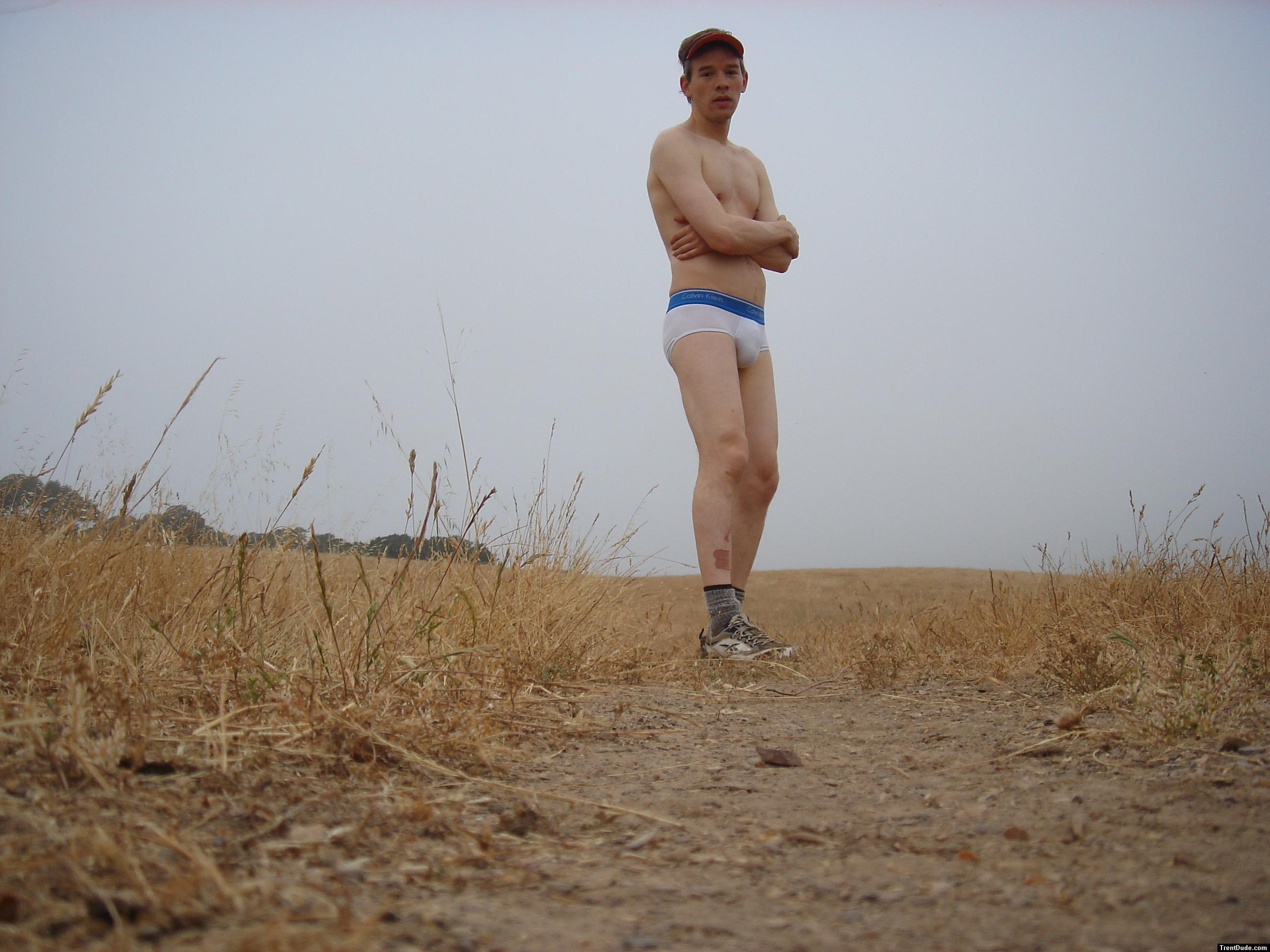 Calvin Klein underwear on the farm